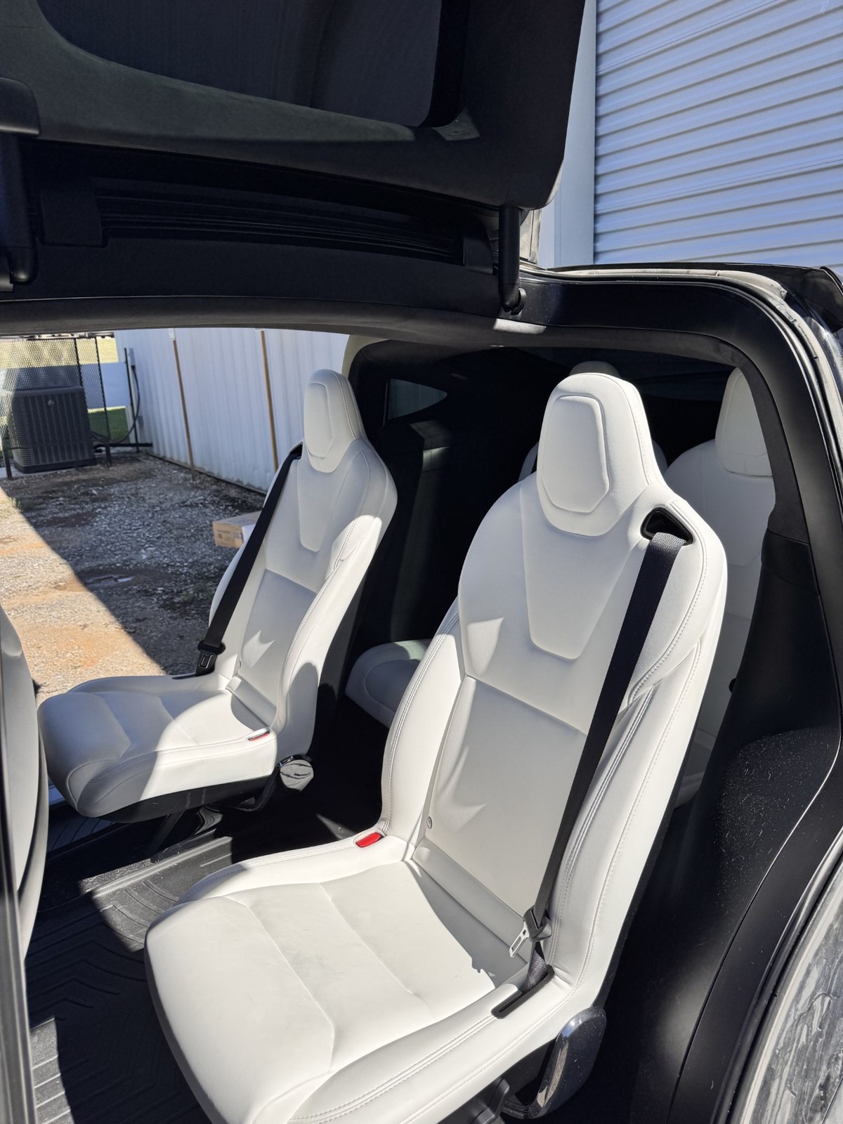 White front seats