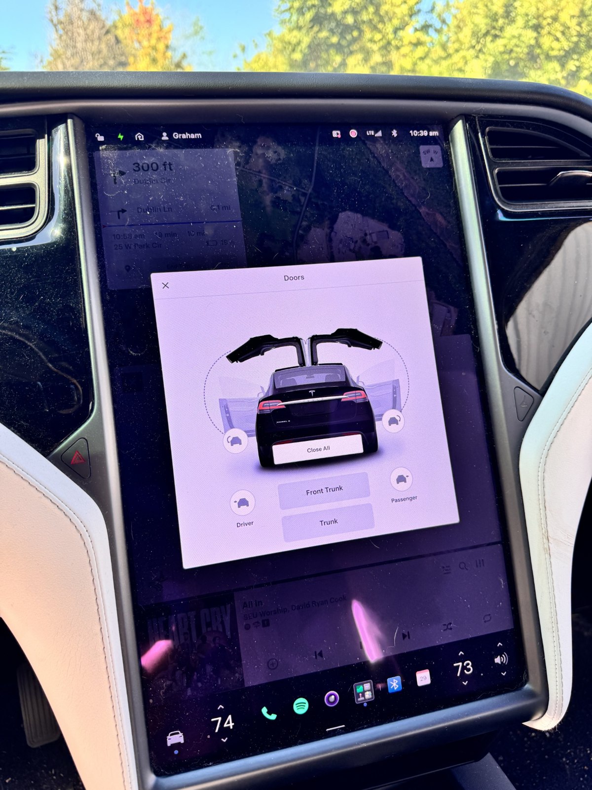 Touchscreen display